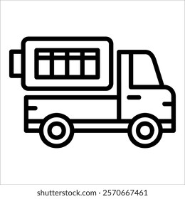 Lorry Icon Element For Design