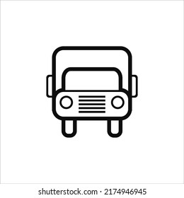 Lorry icon isolated on white background