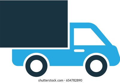 Lorry Icon Symbol. Premium Quality Isolated Van Element In Trendy Style.