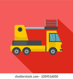 Lorry platform icon. Flat illustration of lorry platform vector icon for web