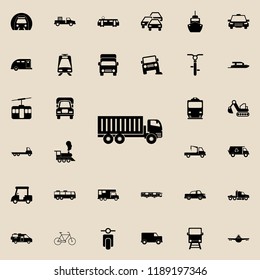 lorry with a trailer icon. transport icons universal set for web and mobile
