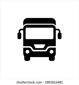 Lorry truck vector icon on white background