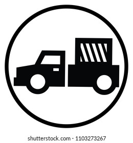 lorry vector icon