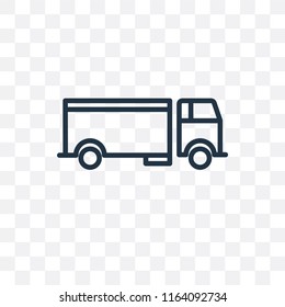 Lorry vector icon isolated on transparent background, Lorry logo concept