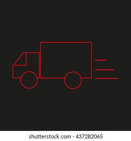 lorry, vector illustration