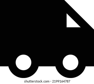 ilustración de camión Vector en un fondo transparente. Símbolos de calidad superior. Iconos vectoriales de glifos para diseño de conceptos y gráficos.