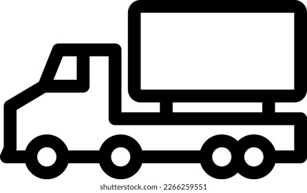 lorry  Vector illustration on a transparent background. Premium quality symmbols. Thin line vector icons for concept and graphic design. 
