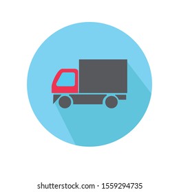 lorry vector illustration simple clip art