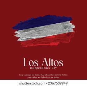 Los Altos Flag Made of Glitter Sparkle Brush Paint Vector, Celebrating Los Altos Independence Day.