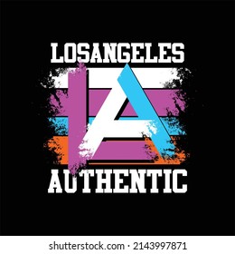 los angeles authentic abstarct simple vintage