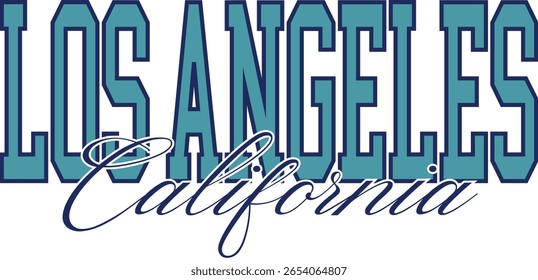 Los Angeles cali California varsity wreaf LA cute college front typography slogan design sports Varsity College USA Trending Graphic Tee t-shirt logo slogan artwork typography tote badge emblem crest 