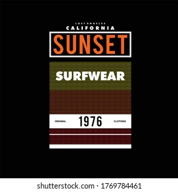 los angeles califonria sunset surfwear vintage