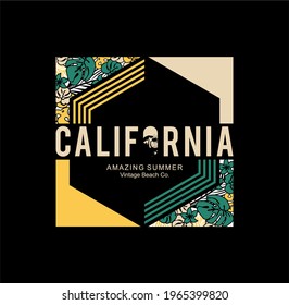 Los Angeles, California Amazing Summer Vintage typography for t-shirt print , vector illustration