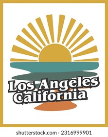 Los Angeles California with beautiful view