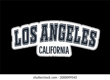 Los Angeles California in blue