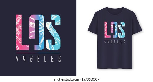 Los Angeles California stylish graphic t-shirt vector design, poster, typography.