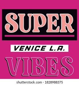 Los Angeles, California stylish typography slogan for t-shirt. Abstract design with the swag style. Vector print, typography, poster. Global swatches.

