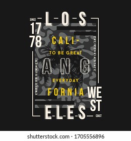 los angeles california summer concept graphic typography design good for urban fashion style