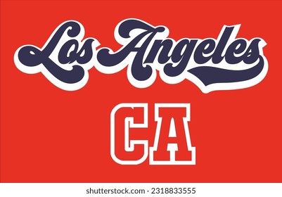 los angeles california summer slogan vector illustration for t-shirt