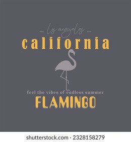 Los Angeles California typography slogan for t shirt printing, tee graphic design.  