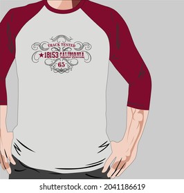 Los Angeles, California typography for t-shirt print , vector illustration