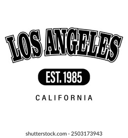 los angeles California Vektor Illustration Stil Vintage Surfen Thema Badge Design. Für T-Shirt-Prints, Poster, Aufkleber und andere Verwendungen.
