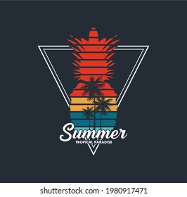 Los Angeles, California,Summer typography for t-shirt print , vector illustration