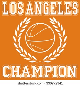 Los angeles Champion typography, t-shirt graphics. Vector illustration