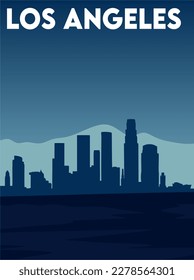 Los Angeles city with beautiful view