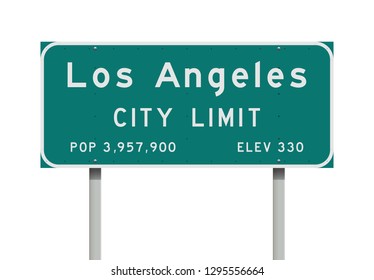 Los Angeles City Limit road sign