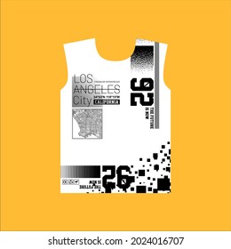 los angeles city simple tshirt design
