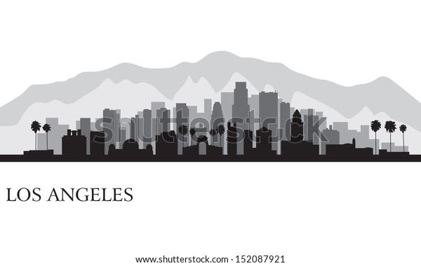 1,733 Downtown Los Angeles Building Silhouette Images, Stock Photos ...