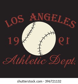 Los Angeles city Typography Graphic. Fashion stylish printing design for t shirt and sports wear, vector