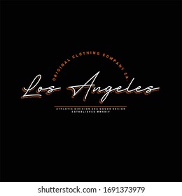 los angeles clothing company typhography vintage fashion