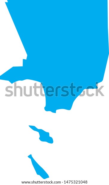 Los Angeles County Map State California Stock Vector Royalty Free
