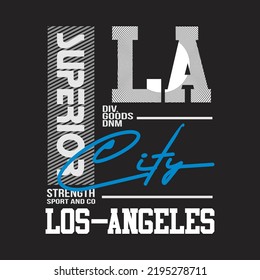 los angeles design typography vector illustration for print