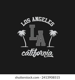 Los angeles graphic t-shirt and apparel design