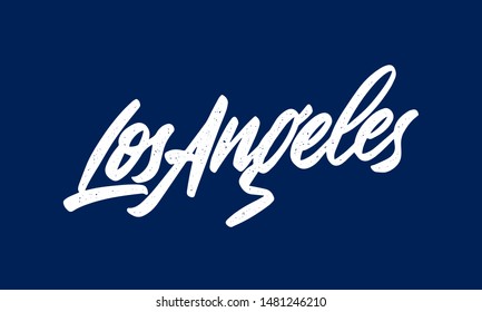 Los Angeles handwritten city name.Modern Calligraphy Hand Lettering for Printing,background ,logo, for posters, invitations, cards, etc. Typography vector.