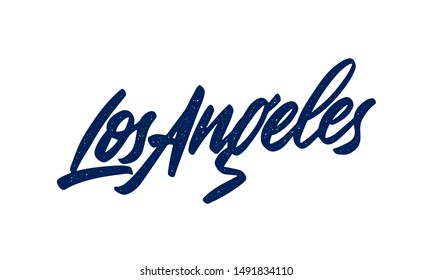 Los Angeles handwritten city name.Modern Calligraphy Hand Lettering for Printing,background ,logo, for posters, invitations, cards, etc. Typography vector.