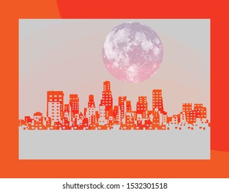 los angeles illustration world vector