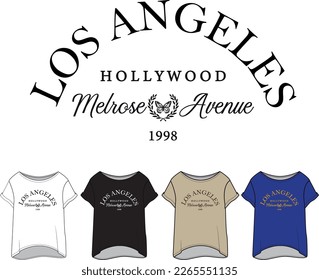 los angeles melrose avenue  hollywood varsity graphic slogan butterfly