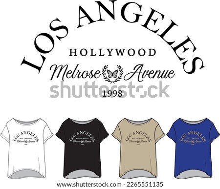 los angeles melrose avenue  hollywood varsity graphic slogan butterfly
