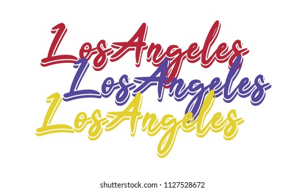 Los angeles modern Fashion Slogan for T-shirt and apparels graphic vector Print.