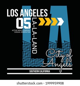 Los Angeles Modern typography design in vector illustration.Clothing,t-shirt,apparel and other uses.