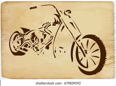 los angeles motorbike illustration tee shirt graphic design.