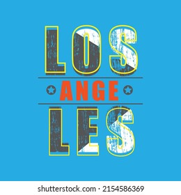 los angeles Premium Vector illustration of a text graphic. suitable screen printing and DTF for the design boy outfit of t-shirts print, shirts, hoodies baba suit, kids cottons, etc.