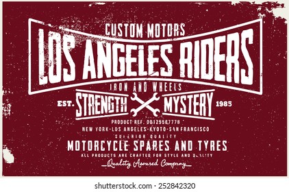 los angeles rider tee graphic