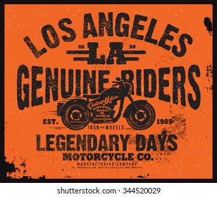 los angeles riders t-shirt graphics