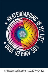 los angeles skateboarding,t-shirt design