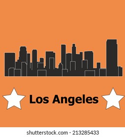 248 Los angeles skyline night vector Images, Stock Photos & Vectors ...